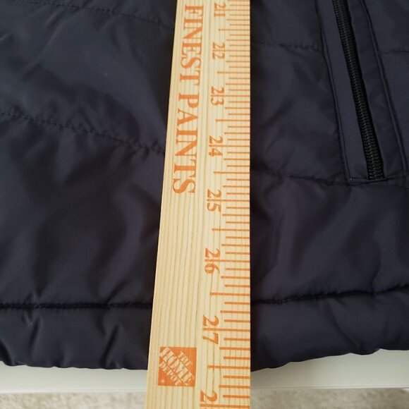 Tumi Tech Puffer Coat Quilted Hooded Polyester Pockets Black Mens XL - Picture 14 of 14